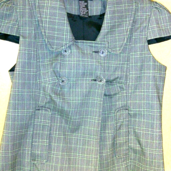 RAMPAGE Cap Sleeve Cropped Double Breasted Jacket - Picture 1 of 6